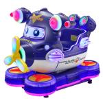 Metal Acrylic Plastic Coin Operated Kiddie Rides Airplane Machine Helicopter