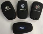 Smooth Rubber Silicone Car Key Cover For Car Keys Protect , 55*27*15 Mm