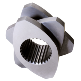 Rectangle Spline Extruder Screw Elements 38CrMoAla Material For Plastic Machine