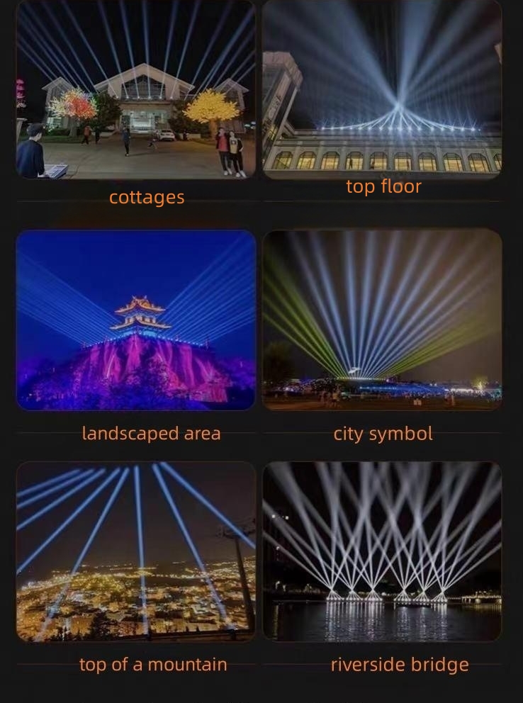 Sound Activated 350w 17r Waterproof Moving Head Beam Search Light for Stage Lighting