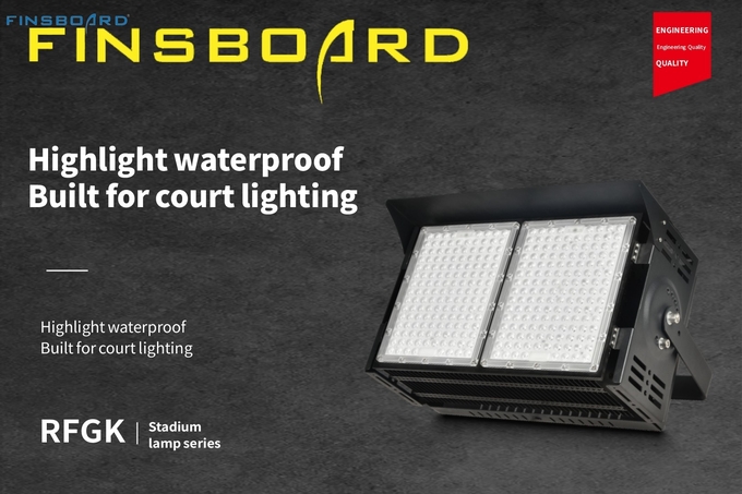 120lm/w IP66 Grate LED Stadium Lighting 90° Lens Angle