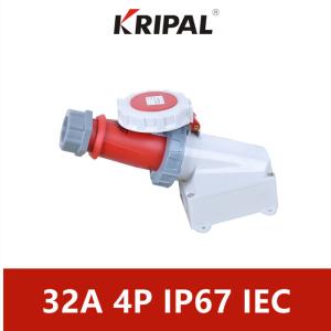 Quality IP67 Waterproof Industrial Coupler Combination IEC Standard 32A 4P wholesale
