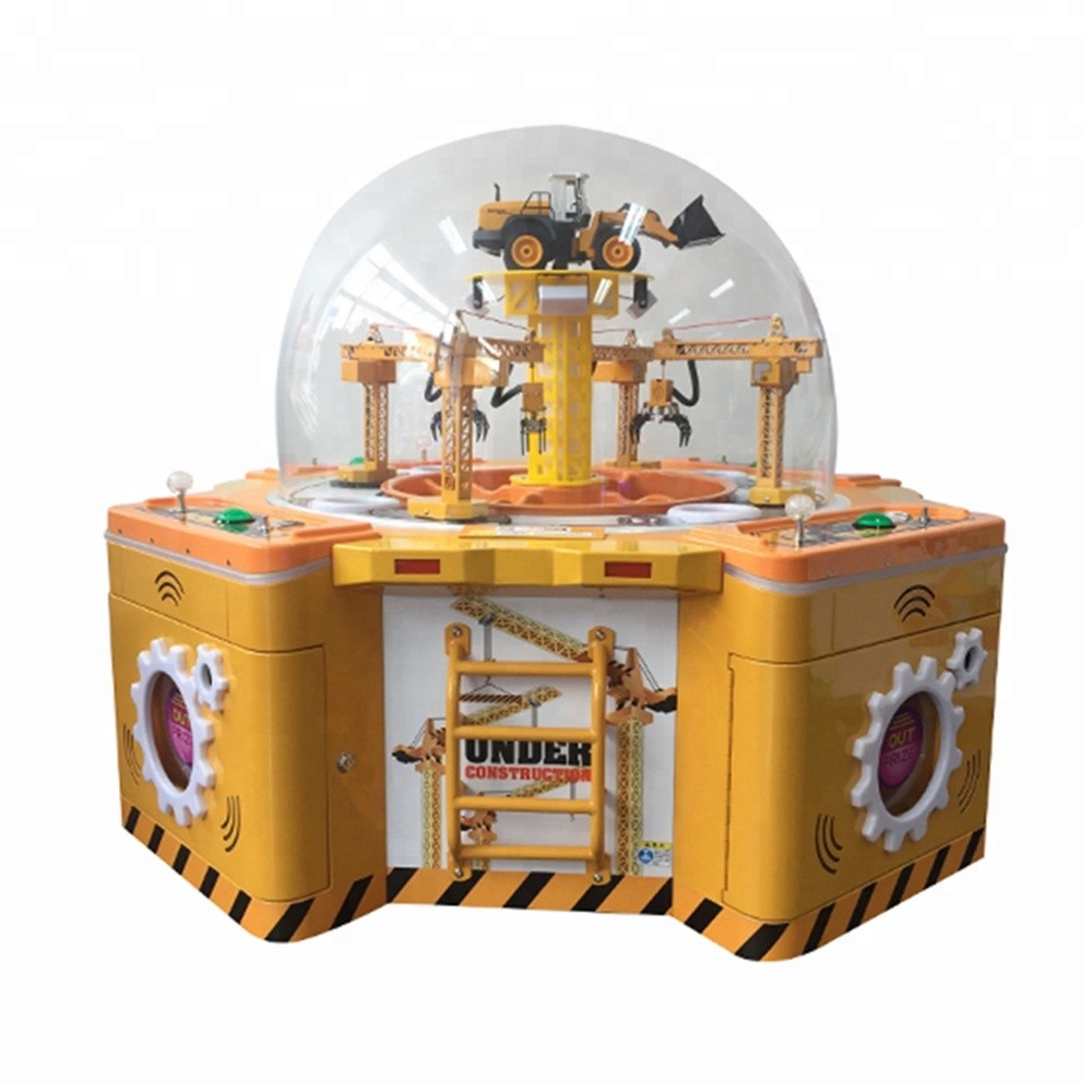 Interesting Gift Vending Machine / Yellow Arcade Toy Grabber Machine