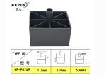 KR-P0249 Durable Plastic Square Couch Legs 60mm Height Corrosion Resistance