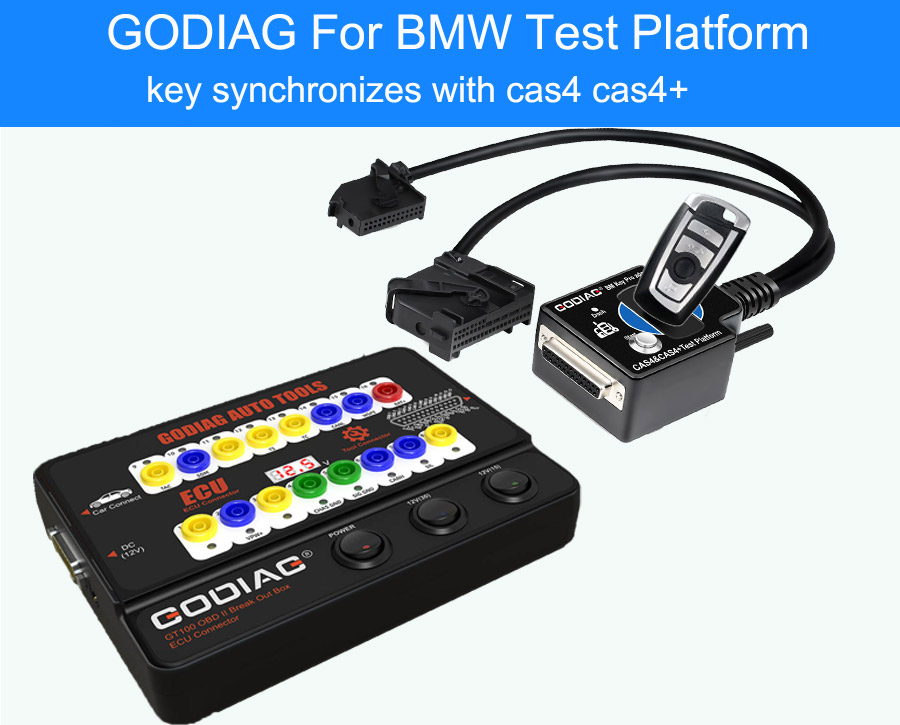 GODIAG GT100 Pro GT100+ Breakout Box with BMW CAS4 CAS4+ and FEM/BDC Test Platform