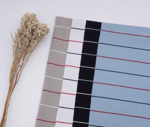 Quality Fashionable Versatile Soft Fashionable Easy Care Striped Material Fabric For T-Shirt wholesale