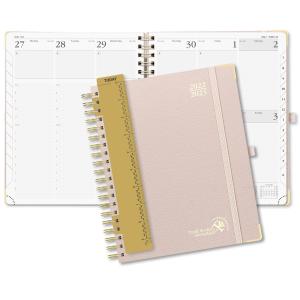 Quality Leatherette Custom Hardcover Planner Jul. 2023 Jun. 2023 Light Pink wholesale