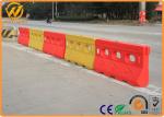 Red Yellow Water Filled Plastic Traffic Barriers for Road Safety Anti Impact
