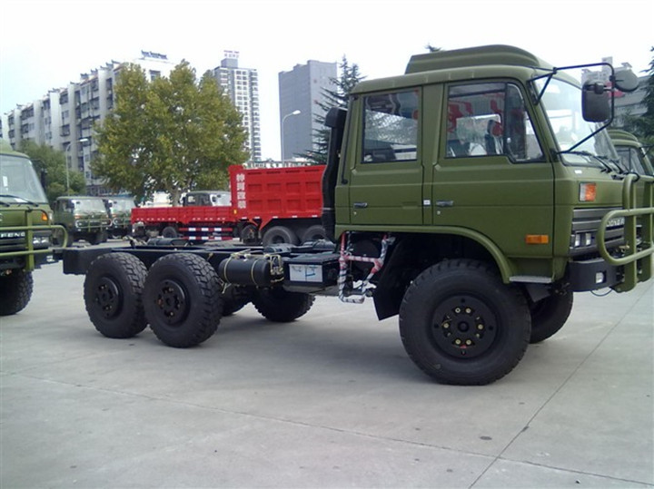 20 Ton Cargo Truck Off Road 6*6 Olive Green Dongfeng Tianjin Flatbed Truck Cummins Engine