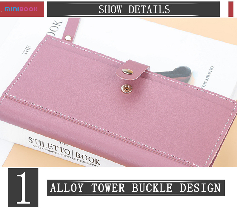 Ladies Travel Purse Zip Around Clutch Wallet Wristlet Blocking Pu Leather Wallet 0.15kg