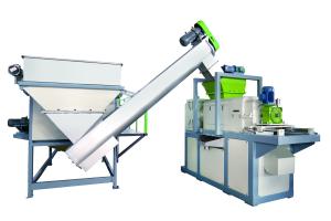 Quality Automatic Plastic Squeezing Dryer 1400kg/Hr Plastic Recycling Extruder 280kW wholesale
