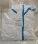 Full Body White Disposable Overalls , Surgical Disposable Protective Coveralls