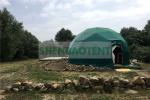 Anti UV Glamping Dome Tent Heat Proof PVC Cover Hotel Facility White Transparent