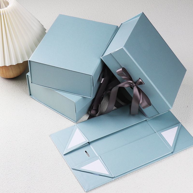 Custom Logo Printing Cardboard Wig Hair Packaging Magnetic Box, China Manufacturer Wholesale Paper Gift Box with Ribbon
