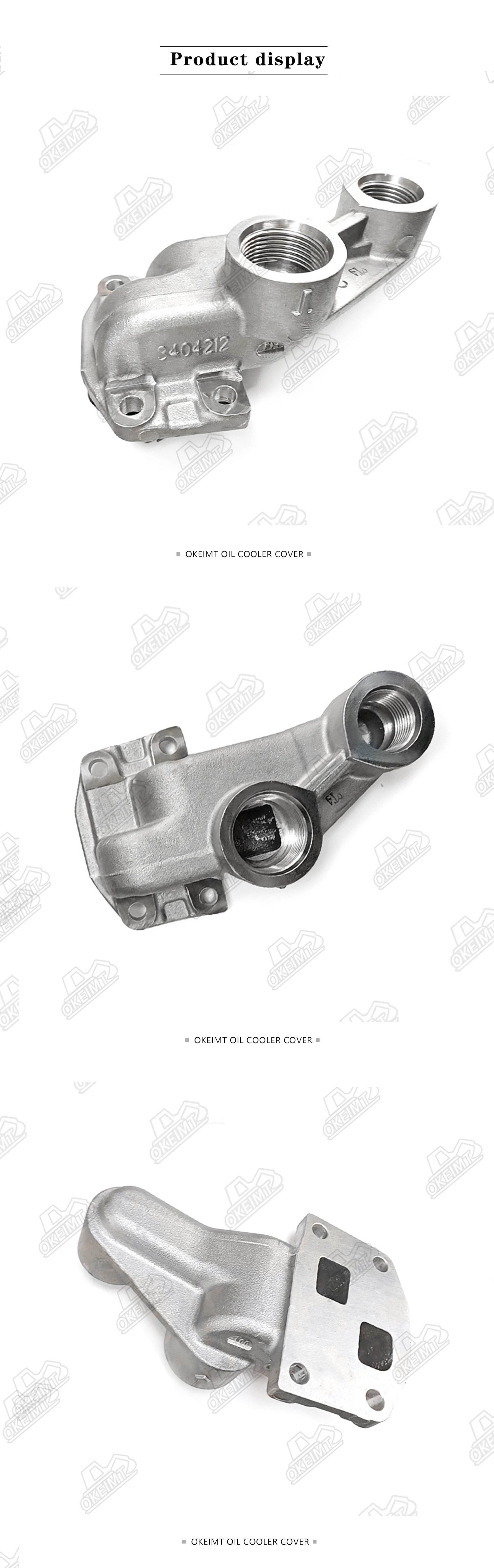 3404212 Factory Hot Selling High Quality Cast Aluminum Oil Adapter
