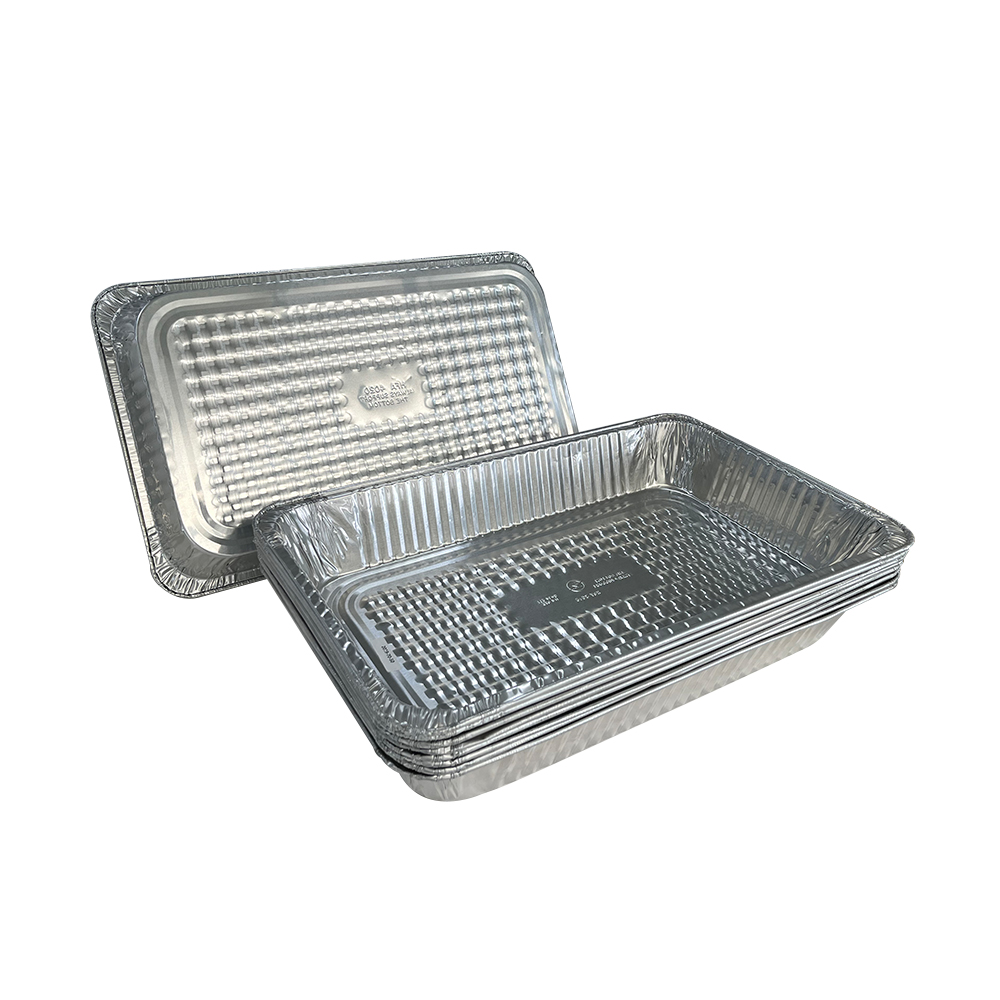 Half Size Aluminium Container for Food Packaging Custom Order Pulp Moulding Process