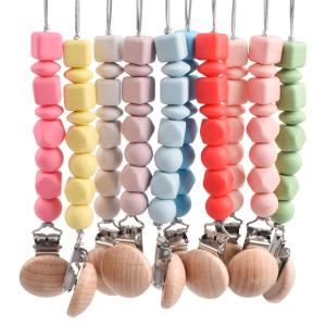 Quality Red Pink Silicone Bead Dummy Clip Personalised Dummy Clip Silicone wholesale