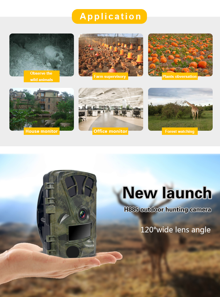 Mini Hidden 16MP Sensor 1080P Camera Long Standby IP66 Waterproof Surveillance LED Night Vision Hunting Trail Camera