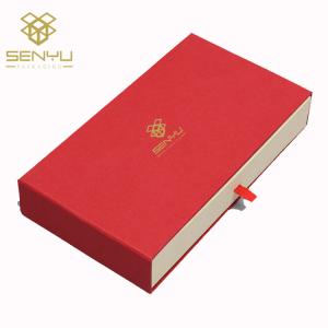 Quality 1200g Grey Cardboard Paper Box Packaging with Drawer Sliding Clothing Packing wholesale