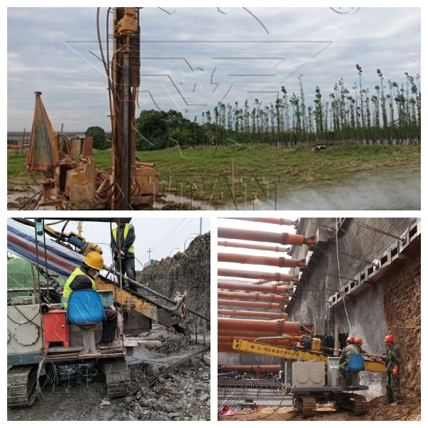 Centralized Operation and Yellow Jet Grouting Drilling Rig for the Construction of Highway and Bridge in Tajikistan