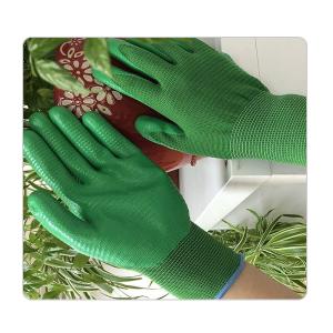 Quality Green Tight Polyester Fiber With Smooth Nitrile Gloves wholesale