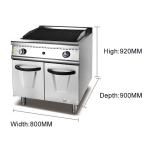 Stainless Steel GL RH Commercial Gas Grill with Cabinet Convenient LPG/NG
