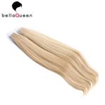Brazilian Skin Weft Hair Extension Without Chemical , 613 Straight Hair