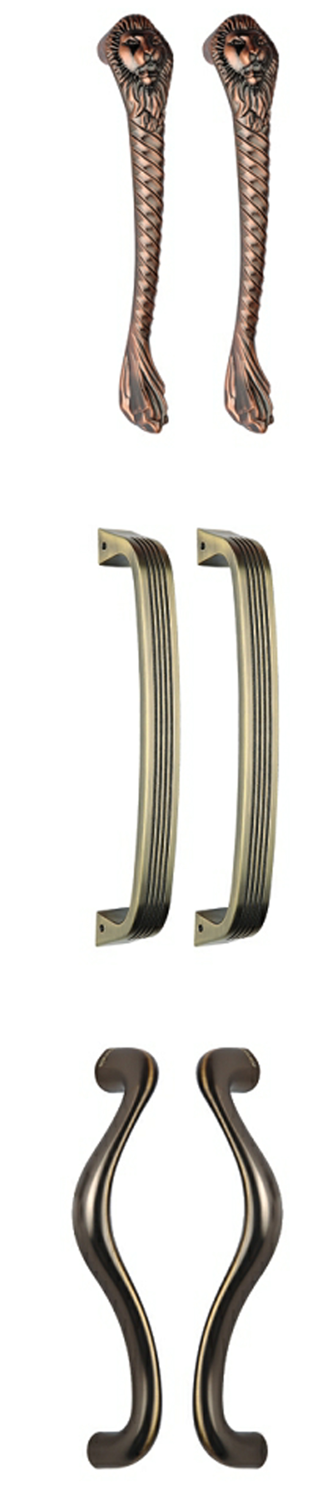 Antique Kitchen Furniture Hardware Pulls Extreme Corrosion Resistance Customized Color