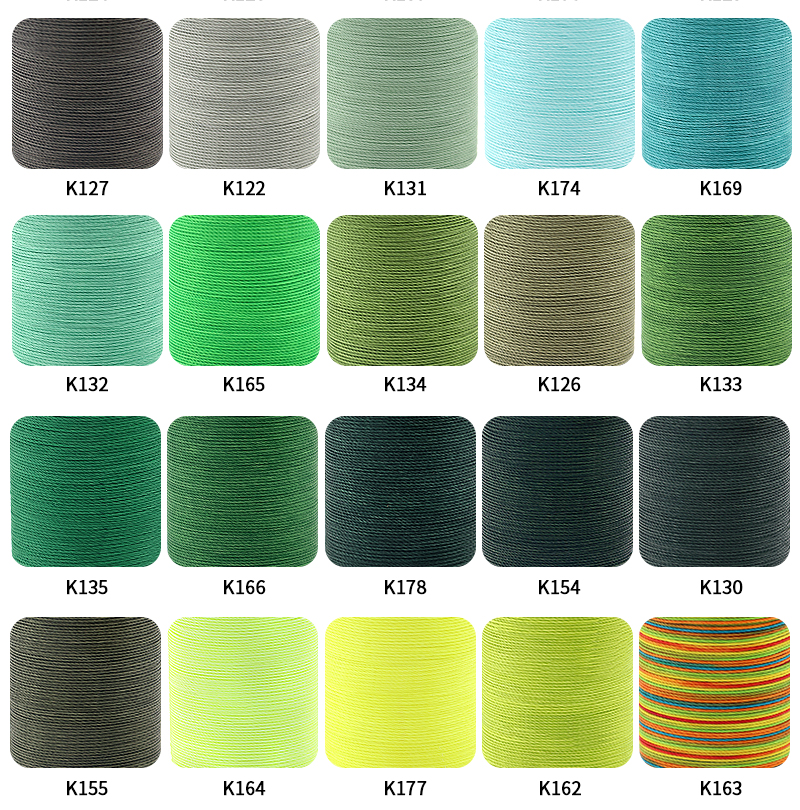 36g 0.55mm High Strength Cored Sewing Thread for Leather Sewing 80m Polyester Round Waxed Thread
