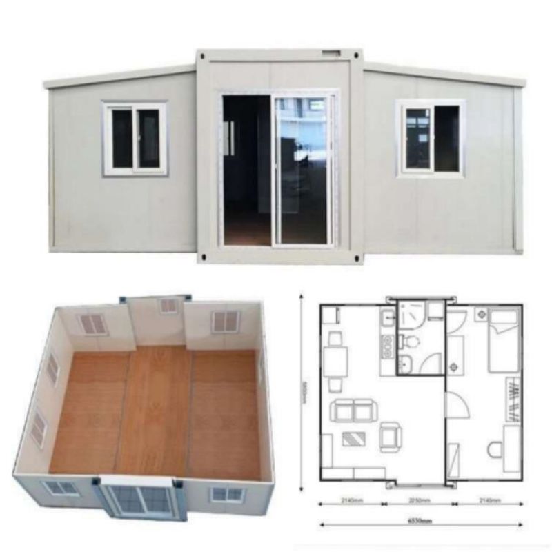 Hotel Expandable Light Steel Structure Homes with 2-3 Bedrooms and Easy Assemble