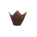 Tulip Paper Baking Cups Muffin Liner Regular 60mm Wrap Brown Parch