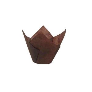 Quality Tulip Paper Baking Cups Muffin Liner Regular 60mm Wrap Brown Parch wholesale