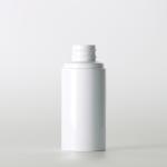 Round Shape Cosmetic Plastic Lotion Bottles 80ml White Color For Skin Care