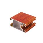 Wood Grain Modern House Aluminum Sliding Window Office Sliding Glass Window