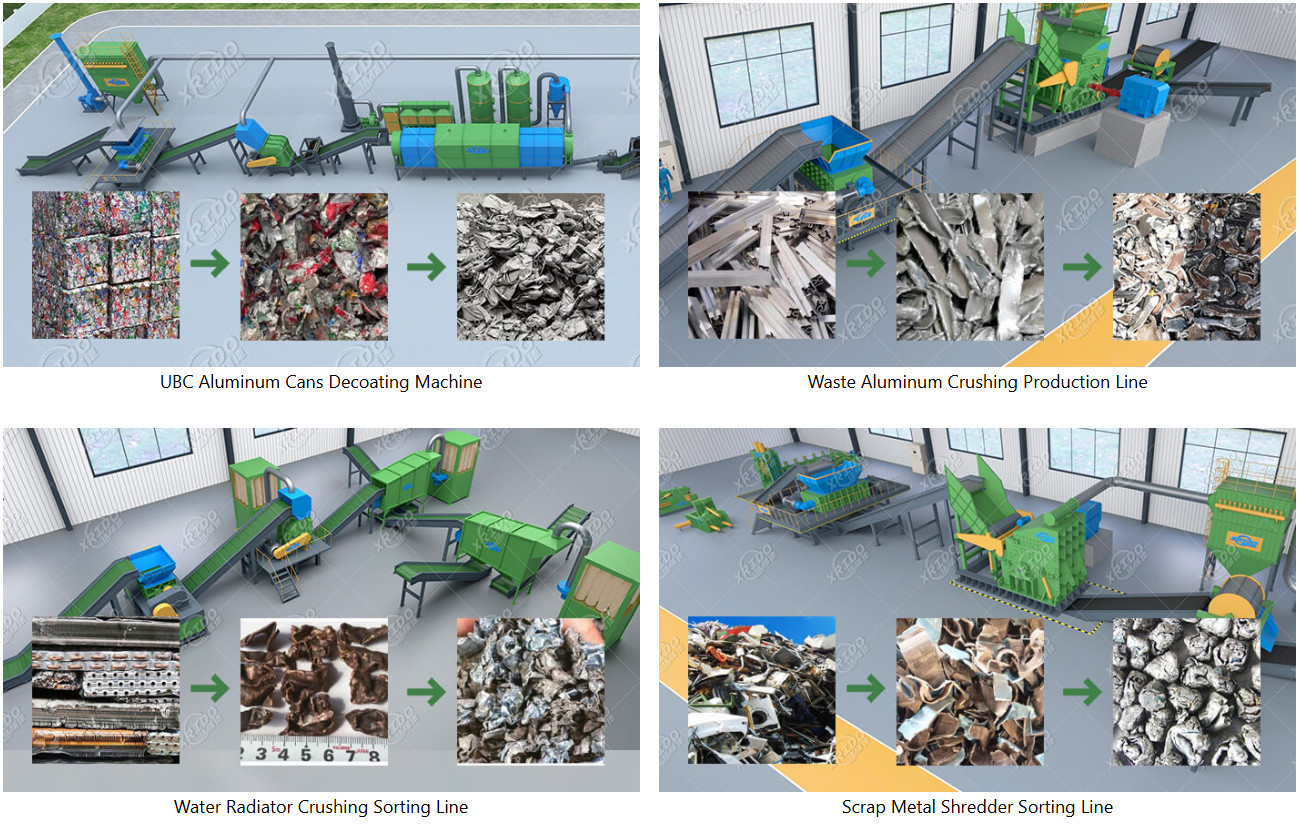 Scrap Aluminum Pre Shredder Metal Frame Shredder Equipment Waste Aluminum Recycling Machine