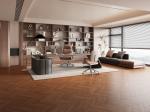 Fishbone Wear-Resistant 600x1200mm Brown And Yellow Wooden Porcelain Tiles For
