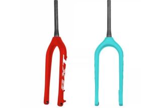 Quality Bike Carbon Fiber Gravel Fork Snow Beach Fat Tire Bicycle Hard Forks 26 Disc Brake wholesale
