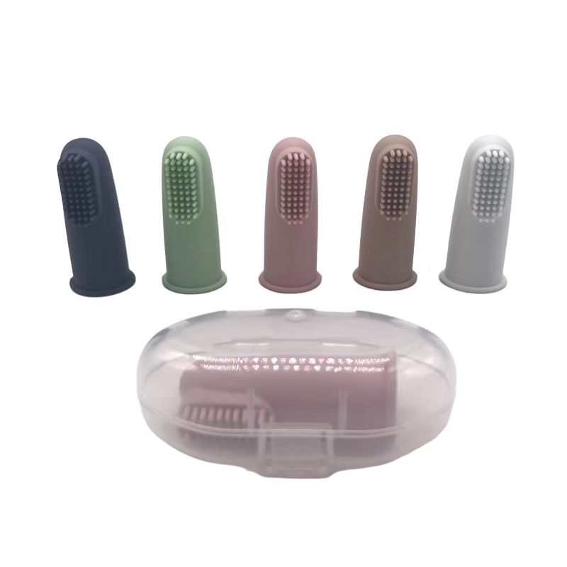 Baby Tooth Cleaning Silicone Finger Brush For Newborn Infants 360 Degree 3.5g