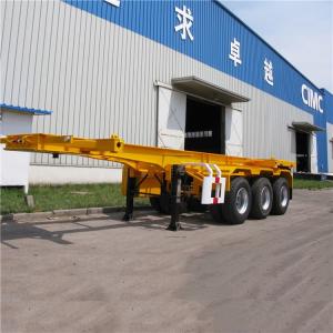 Quality CIMC 20 Ft Shipping Container Trailer With Tri Axle Chassis wholesale