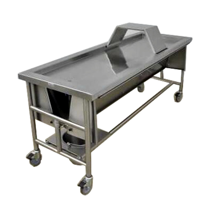 High Quality Stainless Steel Material Mortuary Trolley With Cover For Funeral Service Equipment