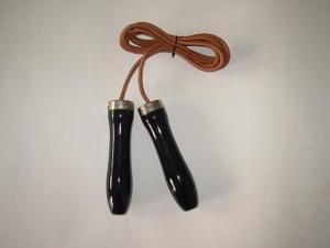 Quality speed high weight jump rope black wooden handles wholesale