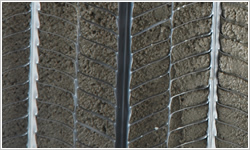 Galvanized Rib Lath Mesh , Concrete Reinforcement Expanded Metal Flat Rib Lath