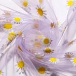 40D Sunflower Organza Tulle Rolls Fabric For Wedding Decoration Tutu