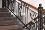 Spiral Staircase Cast Iron Banister Rails Erosion Resistance Light Weight