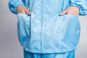 China Cleanroom Reusable Anti Static Workwear ESD Split Lab Coveralls on sale