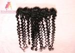 Unprocessed Virgin 13x4 Lace Frontal Malaysian Curly Human Hair No Tangle