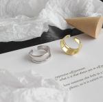 925 Sterling Silver Jewelry Irregular Opening Ring For Women