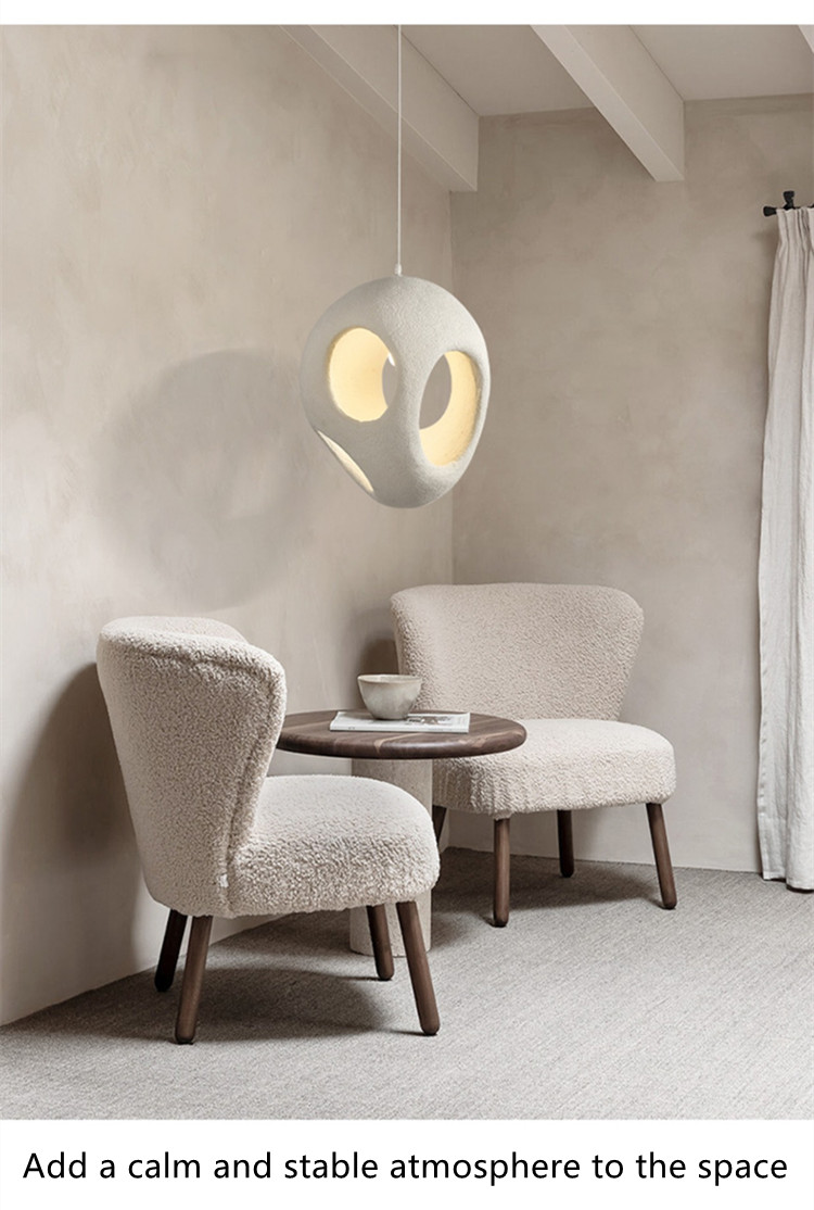 Nordic Minimalism Dining Island LED Chandelier Living Room Bedroom Modern Bar Decoration Wabi-Sabi Lamp(WH-VP-180)