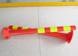Quality Yellow Reflective Film 750mm PVC Bollard Traffic Warning Post wholesale