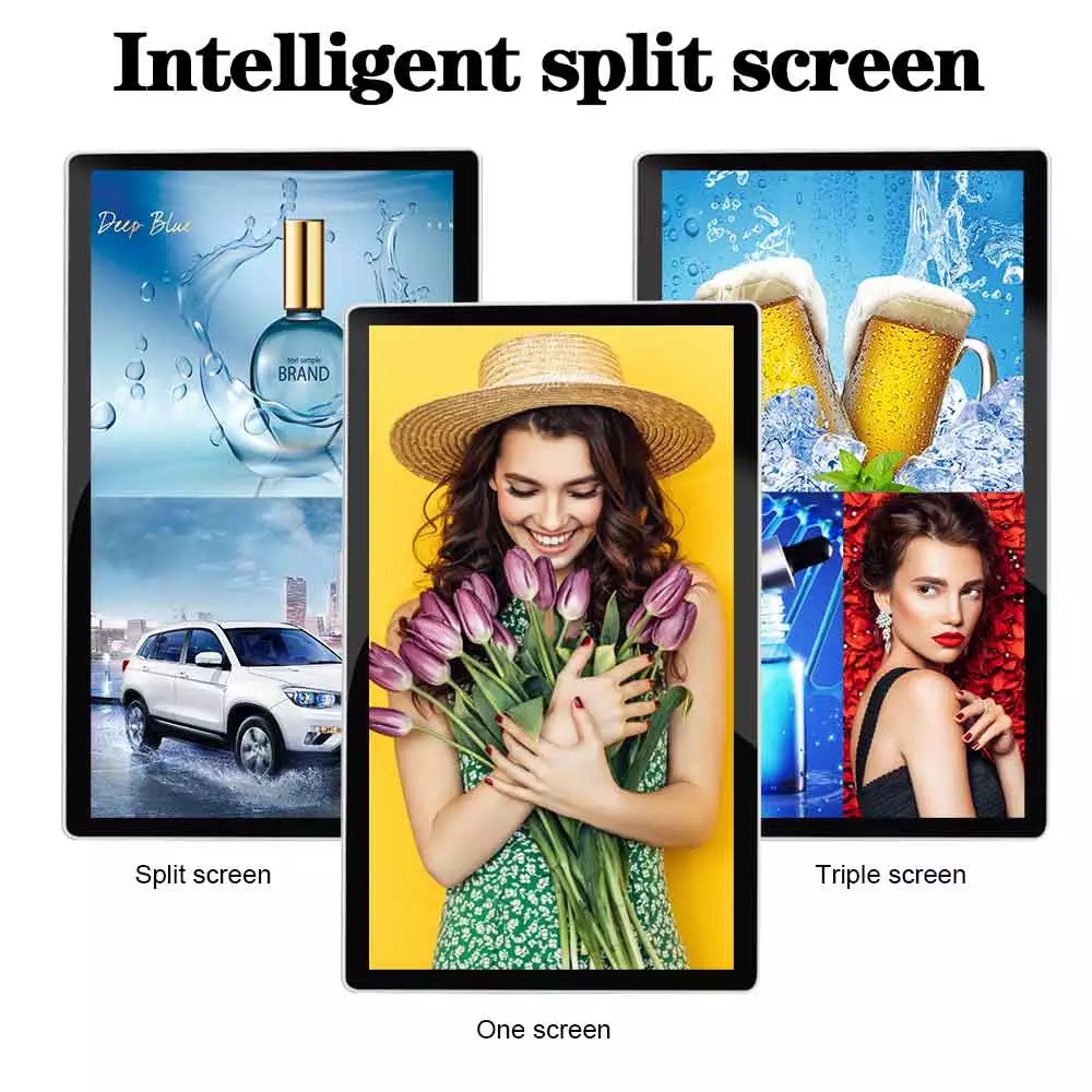 1080P 8ms Wall Mounted Windows Digital Signage Player 65 Inch Indoor / Outdoor